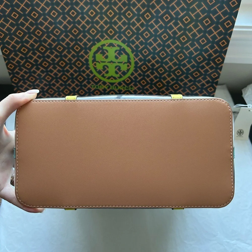 Tory Burch Blake Clear Small Tote Bag Crossbody Bag Clear Multi - Picture 9 of 13